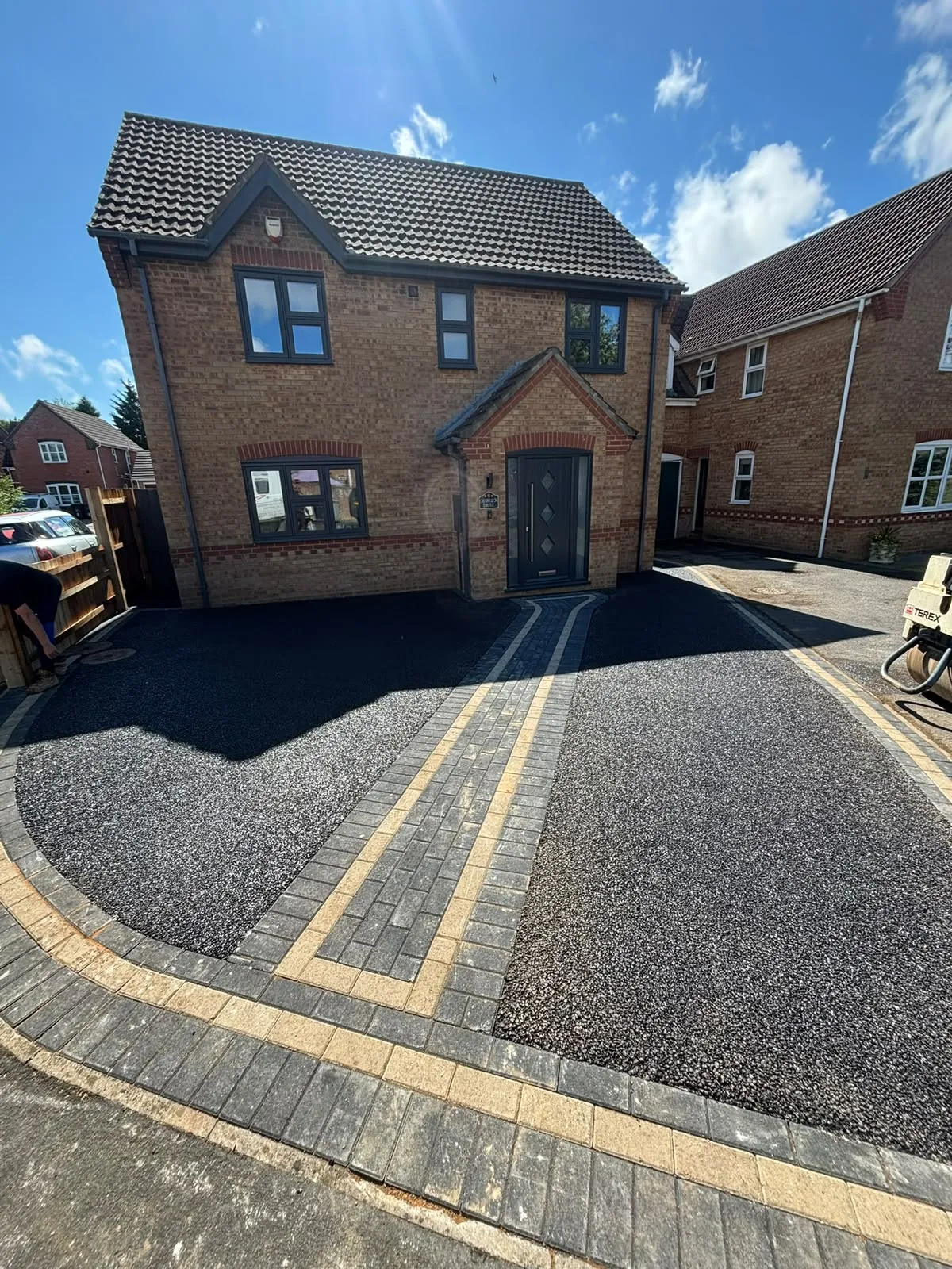 Brindle block paving driveway