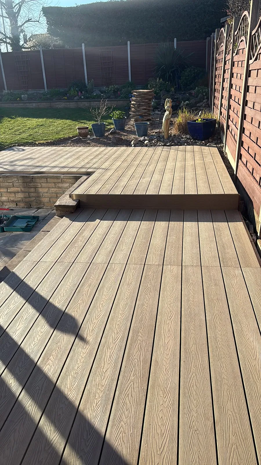 Freshly laid lawn